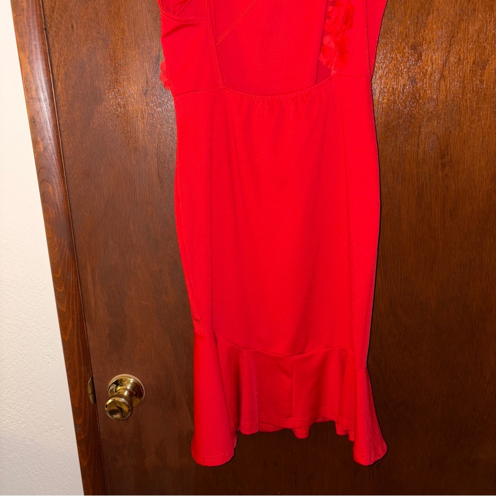Red Mini Dress - Picture 5 of 7